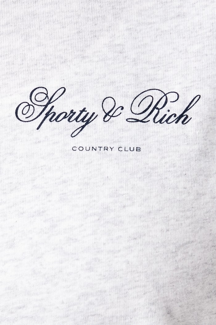 Sporty & Rich Club Script T-shirt damski TO11985274GY03