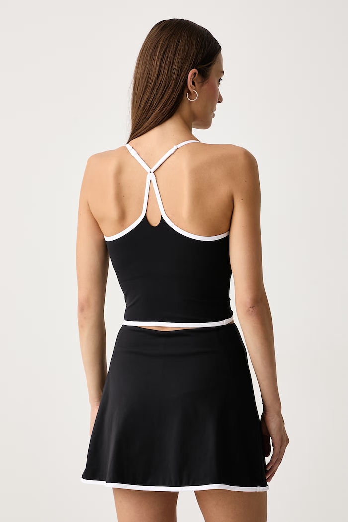Odzież Le Privé Top damski VARSITY TANK LP00723 czarny