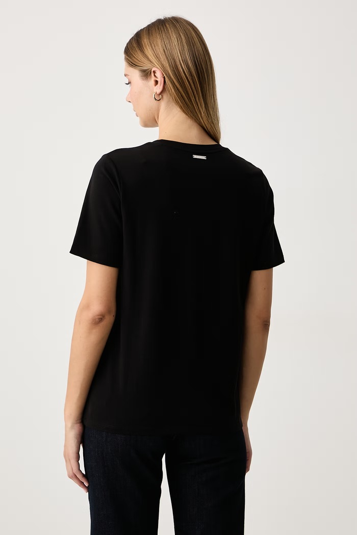 Odzież MICHAEL Michael Kors T-shirt damski bawełniany MF6528F97J czarny
