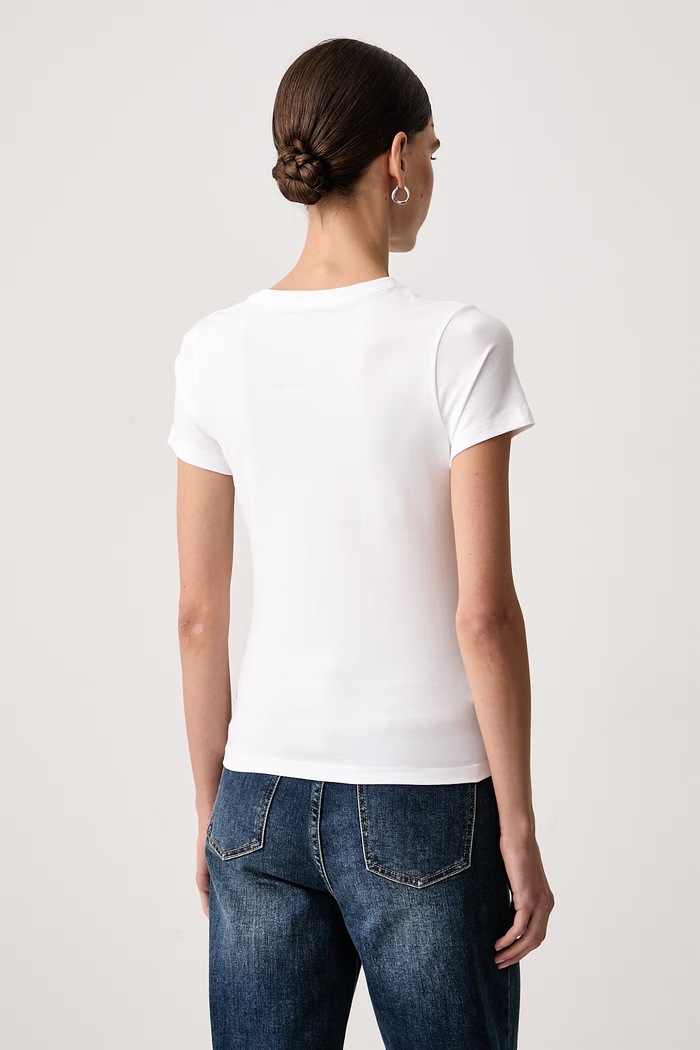 Guess Jeans Tricou pentru femei cu bumbac W6BI03.K5295 alb AW26