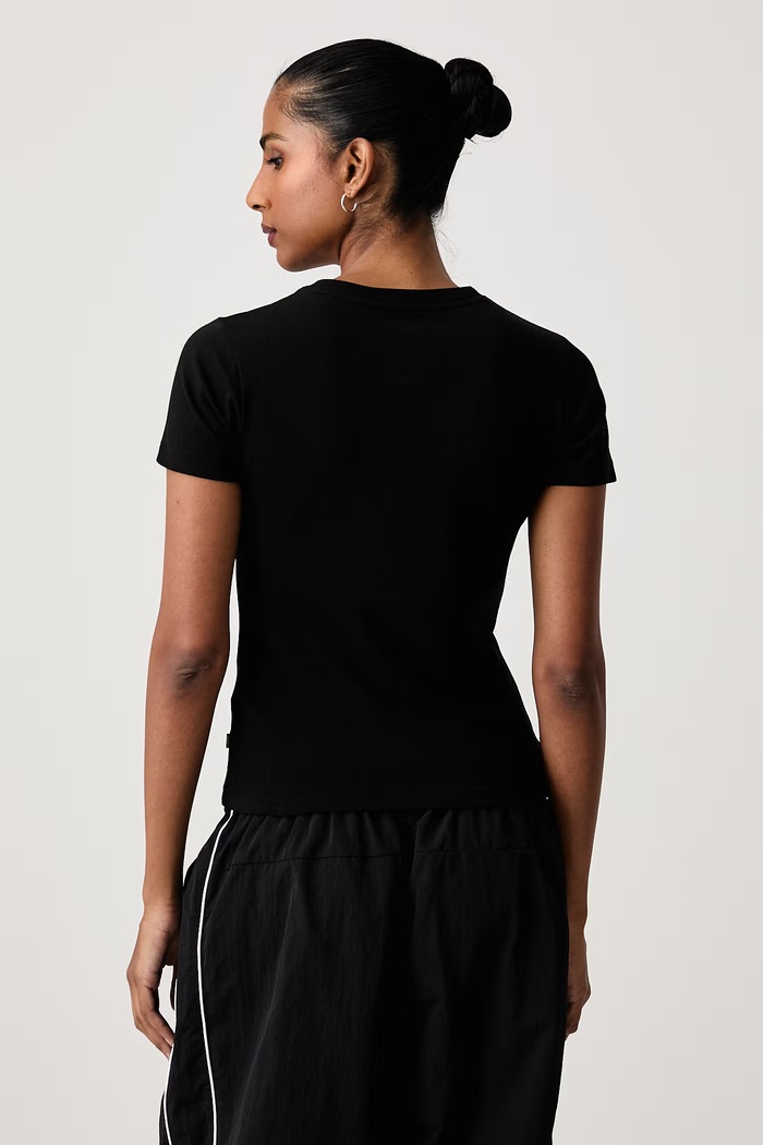 Odzież Guess Jeans T-shirt damski z bawełną W6BI03.K5295 czarny