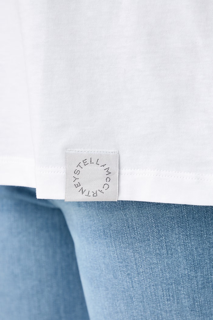 Stella McCartney T-shirt bawełniany damski 6J01583SQB15