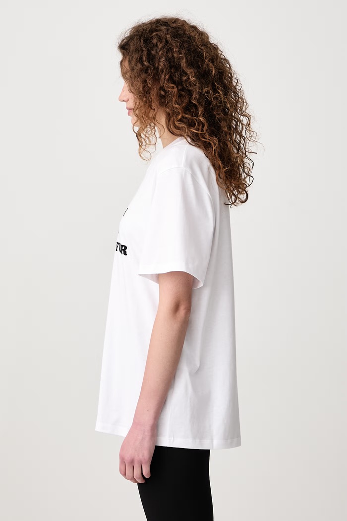 T-shirt bawełniany damski Stella McCartney 6J01583SQB01 biały