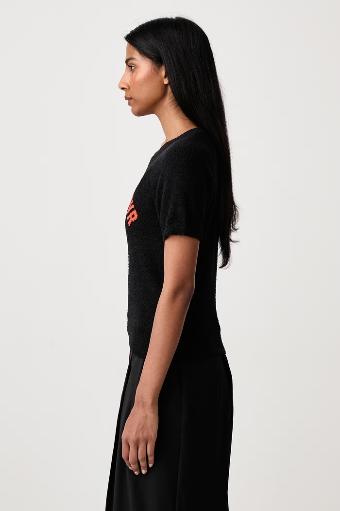 LUNA T-shirt damski WRSTBHVR W1026GT czarny