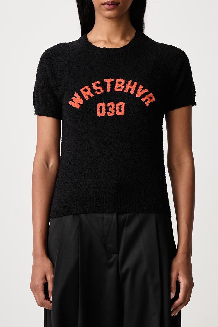 LUNA T-shirt damski WRSTBHVR czarny W1026GT