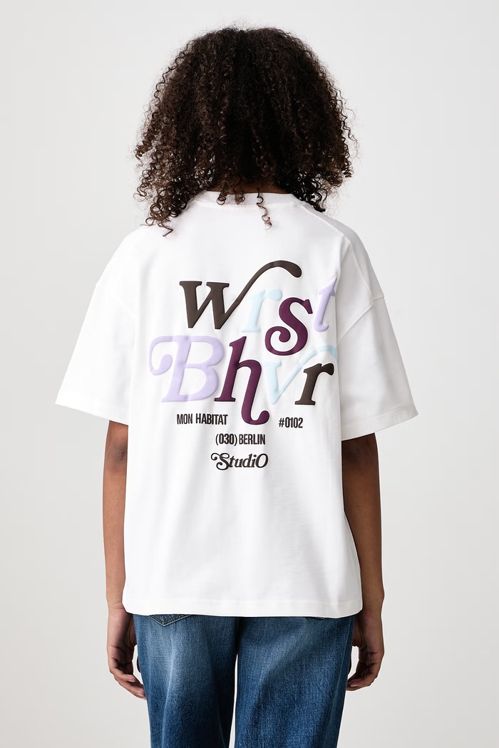 WRSTBHVR REED V3 T-shirt bawełniany damski biały U1026TT.D