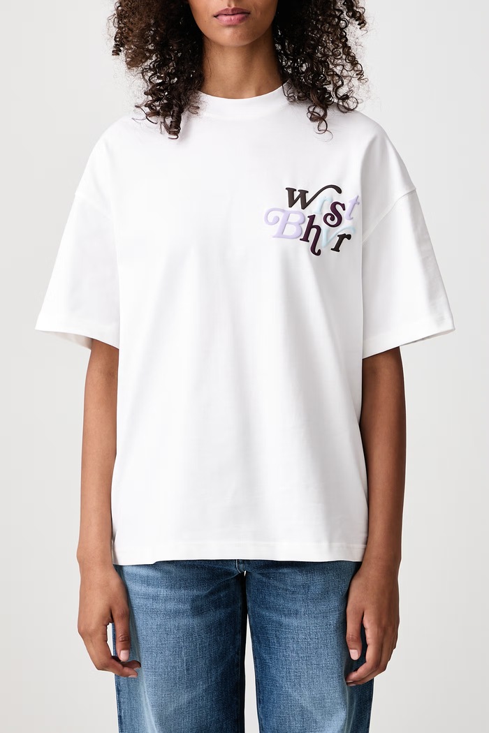 REED V3 T-shirt bawełniany damski WRSTBHVR biały U1026TT.D