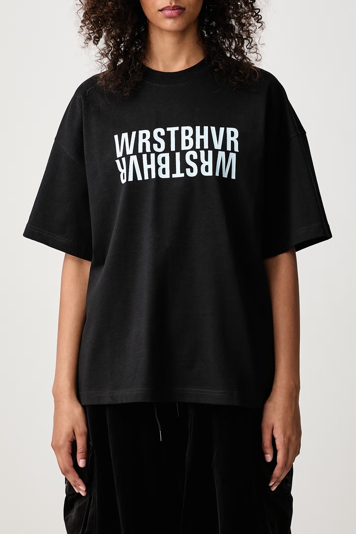 RASMUS V2 t-shirt cotton Women's WRSTBHVR black U1026TT.R