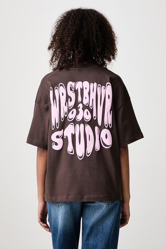 WRSTBHVR FLYNN V2 T-shirt bawełniany damski brązowy U1026TT.F
