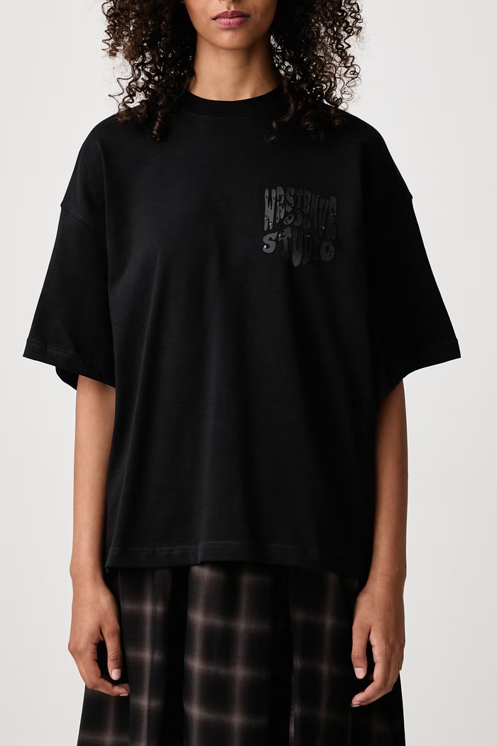 FLYNN V2 T-shirt bawełniany damski WRSTBHVR czarny U1026TT.F