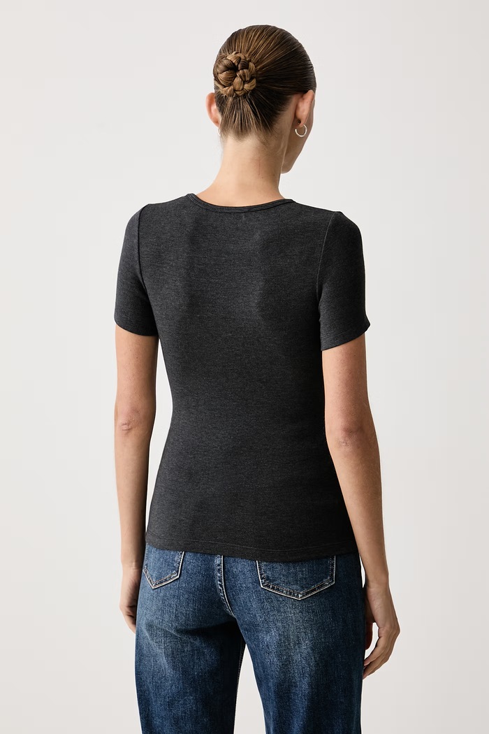 Odzież Eleh T-shirt damski z wiskozą EFW260041 szary