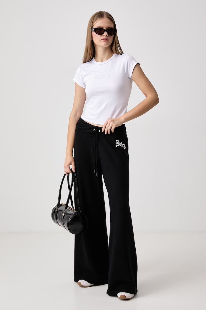 Juicy Couture Tričko dámske s viskózou OLD GOTHIC JUICY BABY JCWCT226326 biela AW26