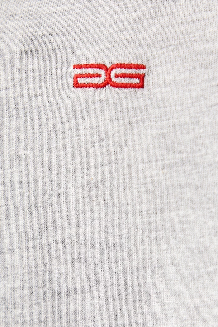 T-shirt oversize damski z bawełną GZnadya Gestuz szary 10911950
