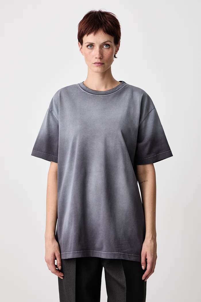 Odzież MUGLER T-shirt bawełniany damski 26F3TS01286032 szary