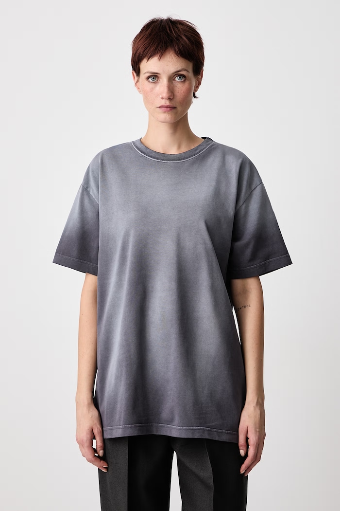 Odzież MUGLER T-shirt bawełniany damski 26F3TS01286032 szary