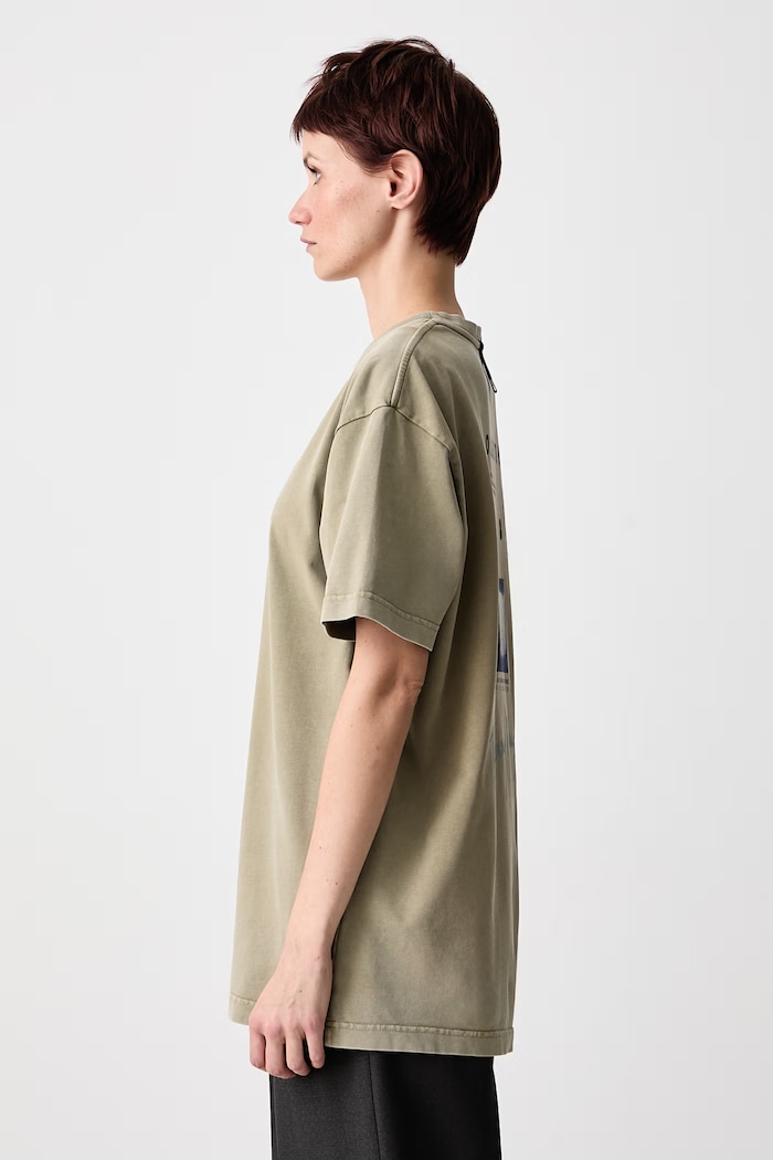 T-shirt cotton Women's MUGLER 26F3TS01286032 green