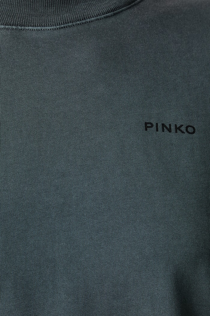 T-shirt damski bawełniany Pinko 104604.A3KF szary