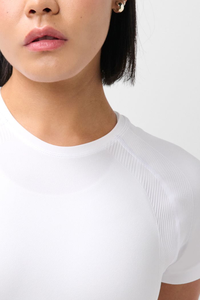 T-shirt treningowy damski Athlete Sweaty Betty SB10131 biały