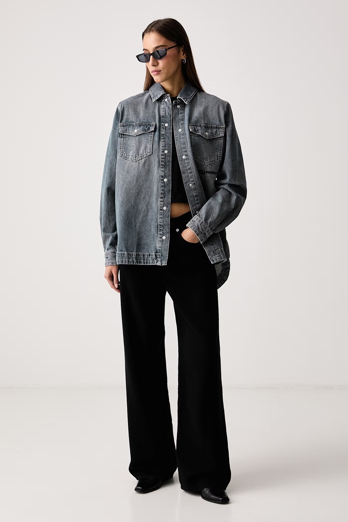 Karl Lagerfeld Jeans T-shirt damski bawełniany x Pietro Terzini B4W17075 czarny AW26