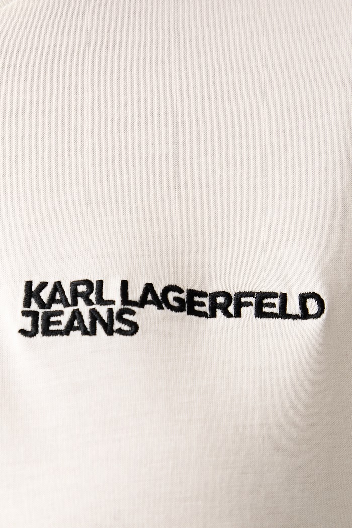 Tričko dámske s bavlnou Karl Lagerfeld Jeans béžová B4W17010