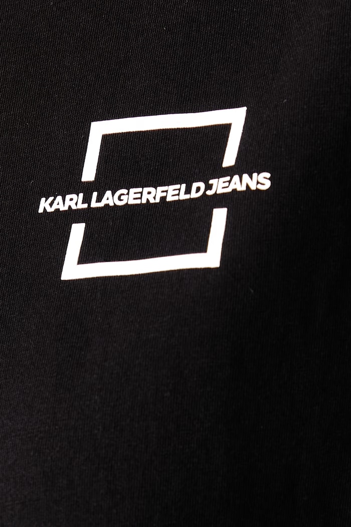 T-shirt γυναικείο βαμβακερό Karl Lagerfeld Jeans μαύρο B4W17002