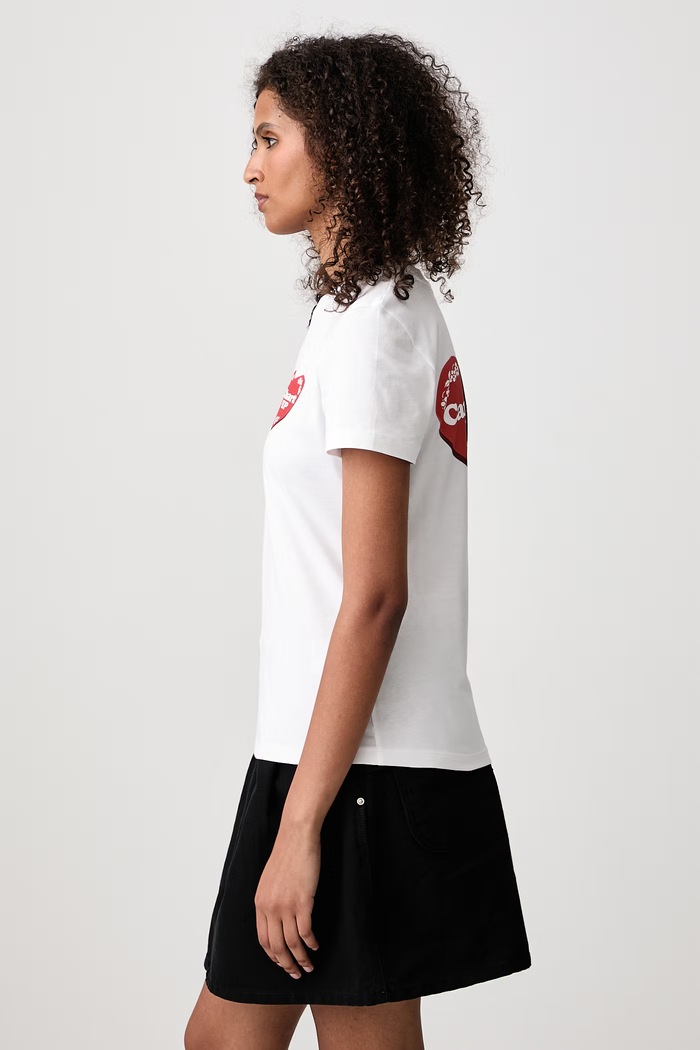 Hartt Case T-Shirt bawełniany damski Carhartt WIP I037210 biały