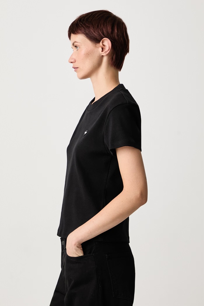 Small Heart Patch T-Shirt bawełniany damski Carhartt WIP I037170 czarny