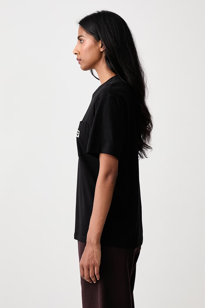 Pocket Small Heart T-Shirt bawełniany damski Carhartt WIP I037166 czarny