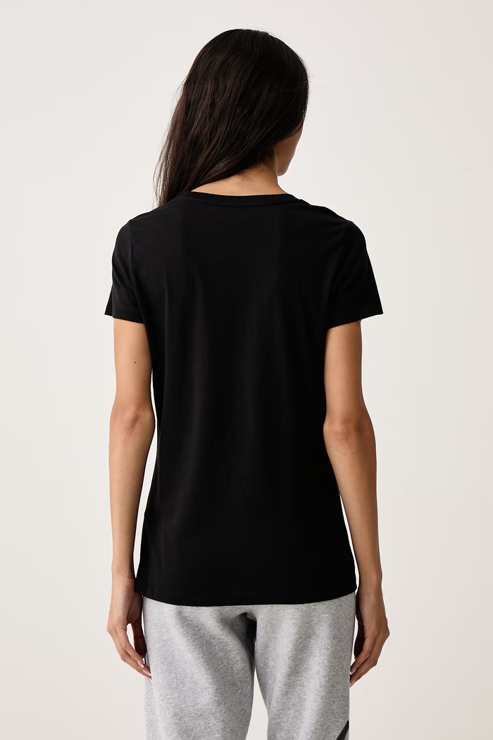 Odzież DKNY T-shirt damski z bawełną DP6T1849 czarny