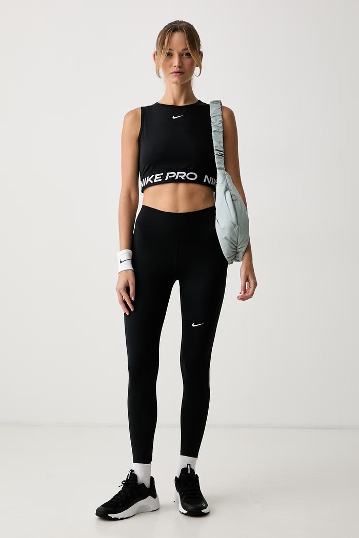 Nike top treningowy damski Pro FZ3615.010 czarny AW26