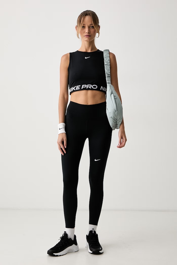 Nike top treningowy damski Pro FZ3615.010 czarny AW26