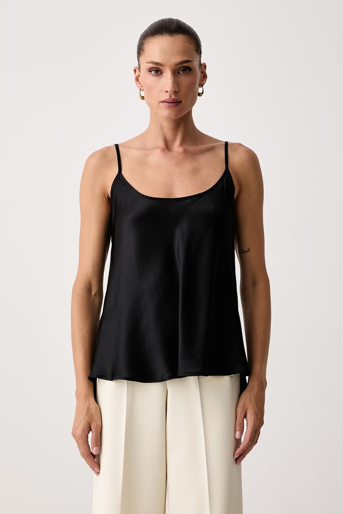Max&Co. Top damski jedwabny VERONA czarny 2628166014200
