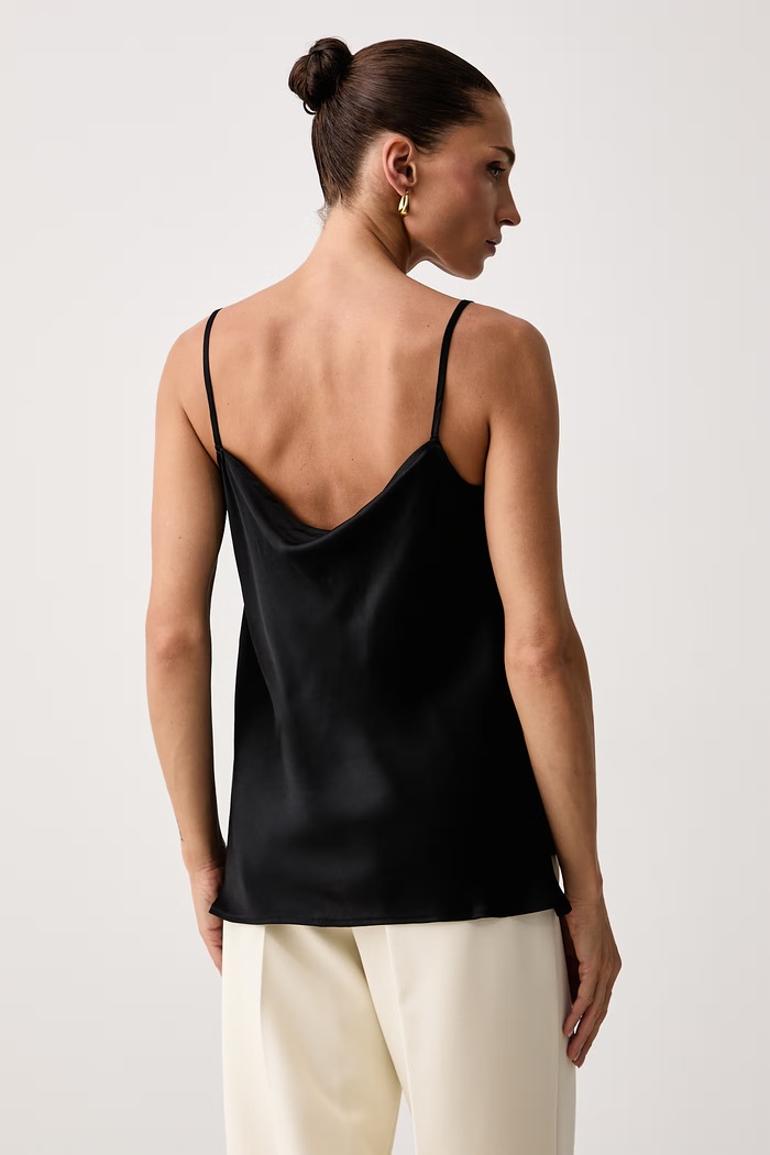 Odzież Max&Co. Top damski jedwabny VERONA 2628166014200 czarny