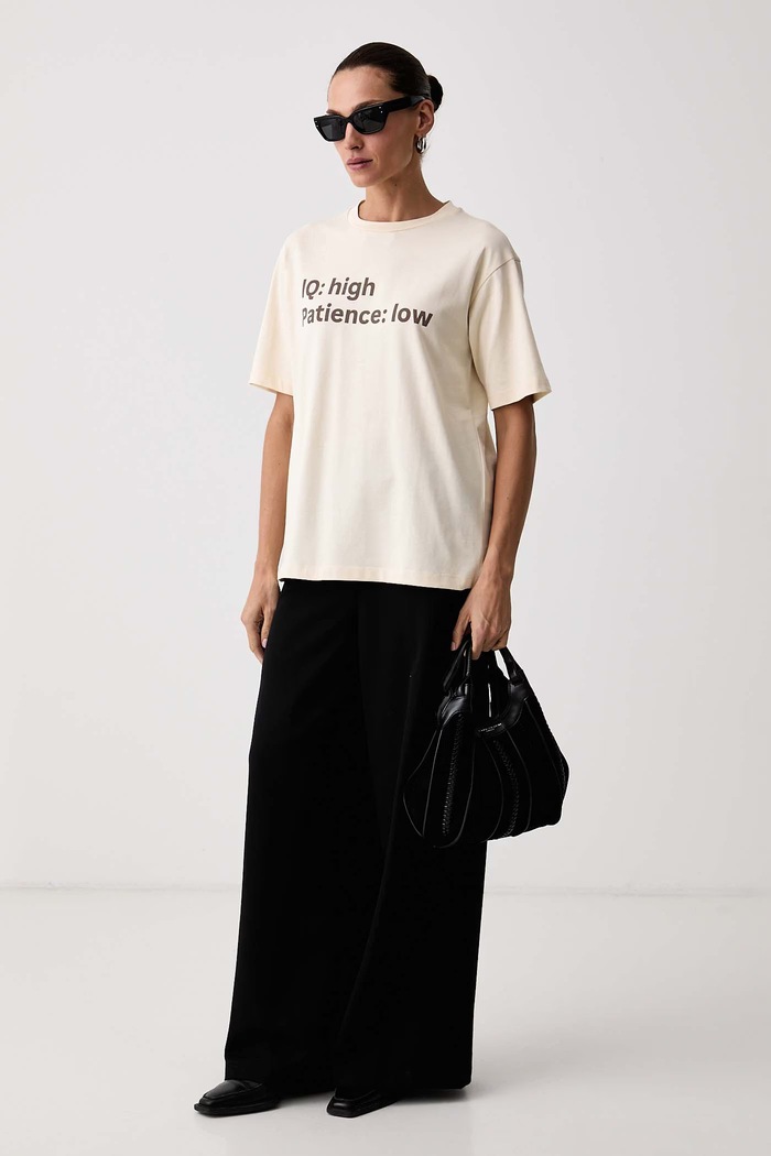 Max&Co. Футболка жіноча бавовняна TALENTO 2626976031200 бежевий AW26