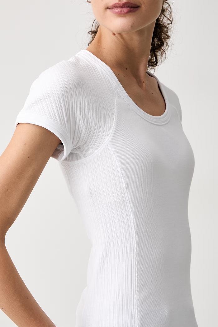 T-shirt damski z bawełną STRANO Max&Co. 2626946041200 biały