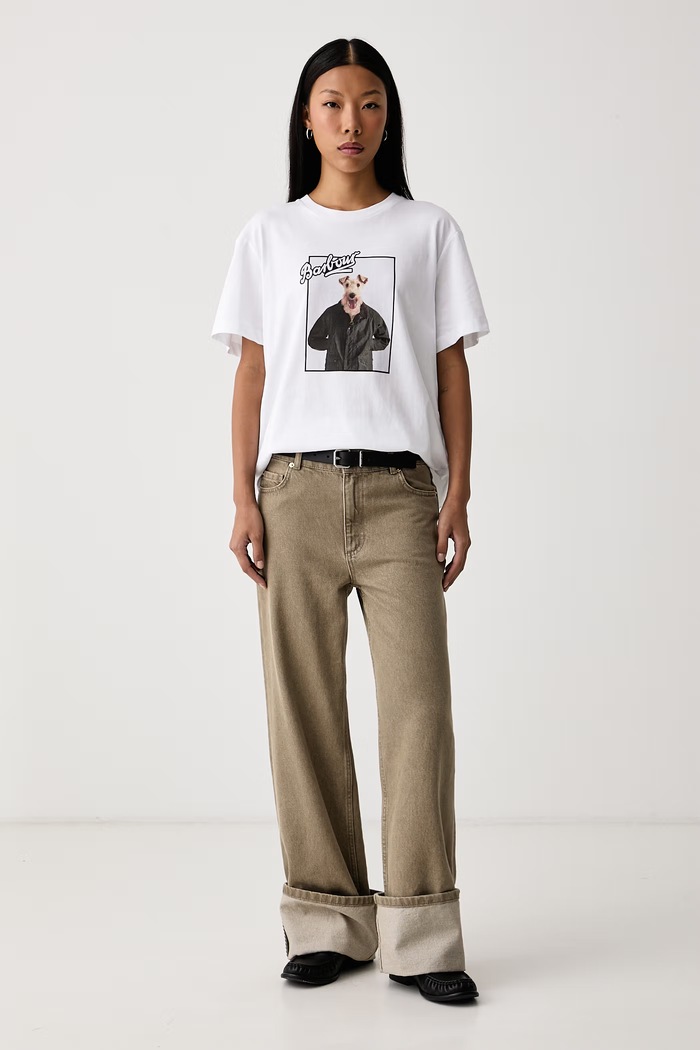 Barbour T-shirt damski bawełniany Mariana LTS0748 biały AW26