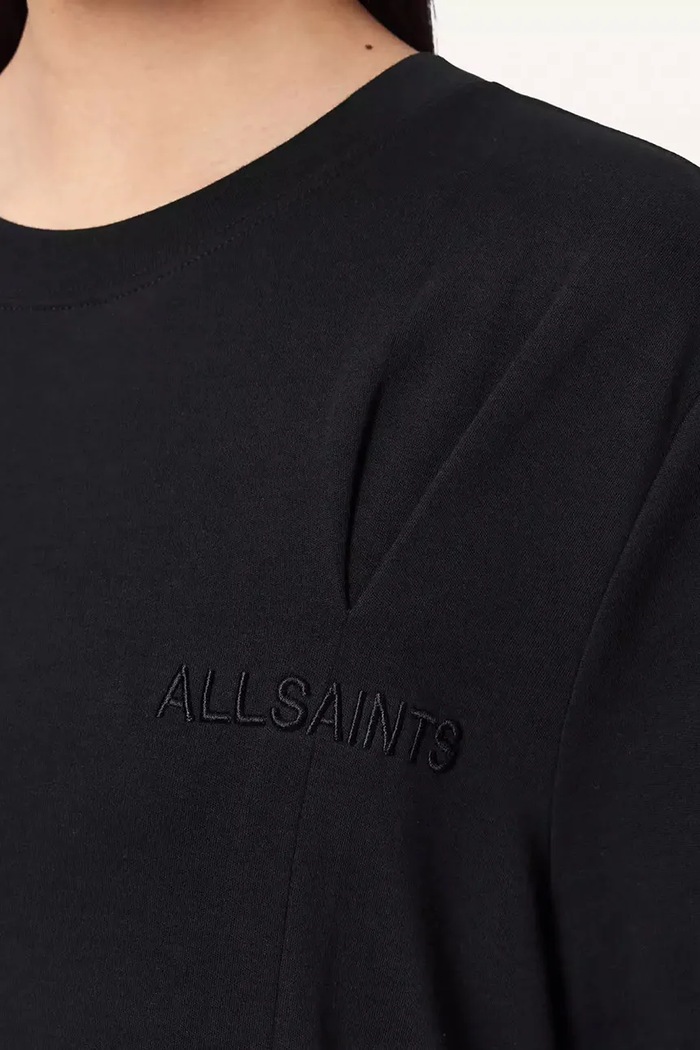 T-shirt damski bawełniany SOFIA LISA TEE AllSaints W009JF czarny