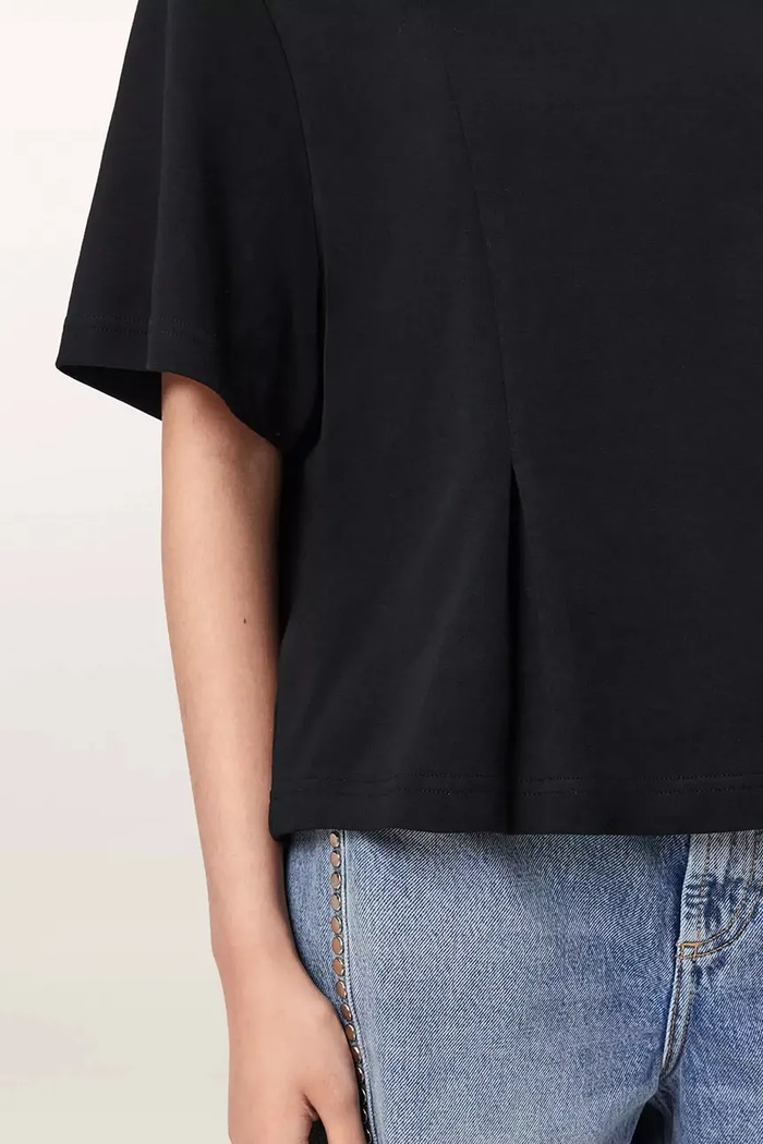 T-shirt damski bawełniany SOFIA LISA TEE AllSaints czarny W009JF