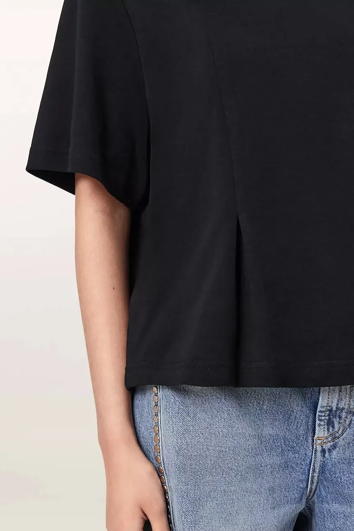 T-shirt damski bawełniany SOFIA LISA TEE AllSaints czarny W009JF