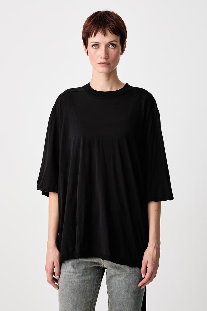 Rick Owens DRKSHDW Walrus majica od pamuka za žene crna DS02F6201.BH