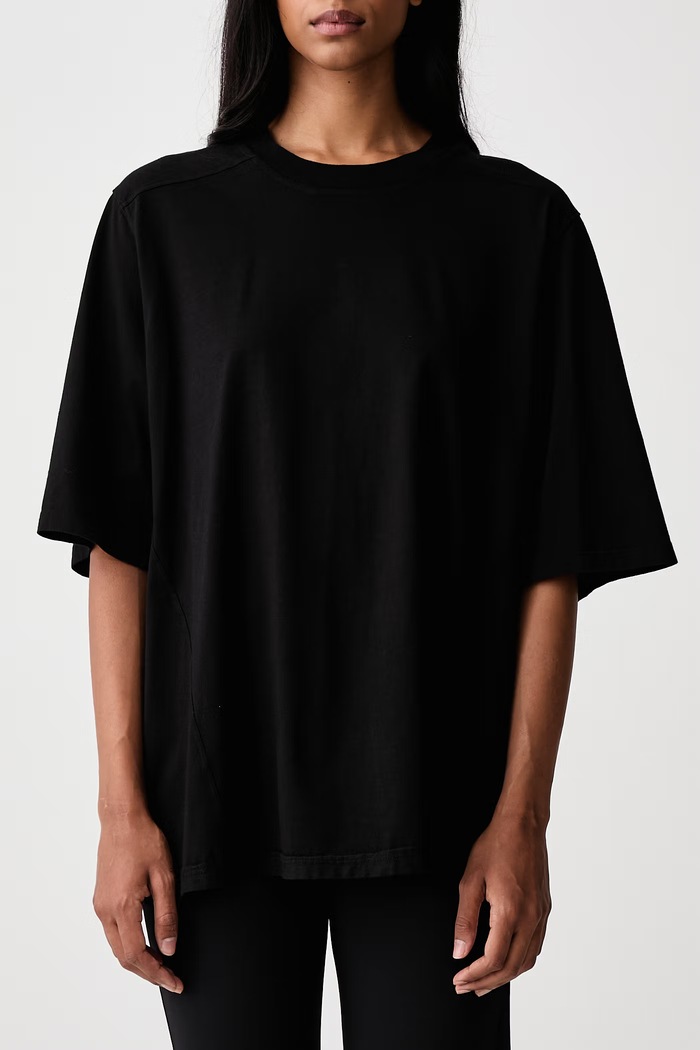 Walrus majica od pamuka za žene Rick Owens DRKSHDW crna DS02F6201.RN