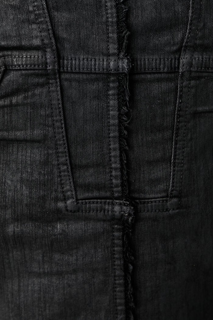 Rick Owens DRKSHDW Splintered Bustier μπλούζα κορσές γυναικεία με βαμβάκι απλή DS02F6127.SBW