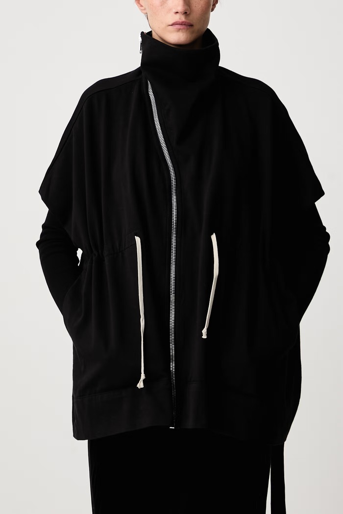 Mountain μπλούζα με κουμπιά βαμβακερή Γυναικεία Rick Owens DRKSHDW μαύρο DS02F6210.RIG