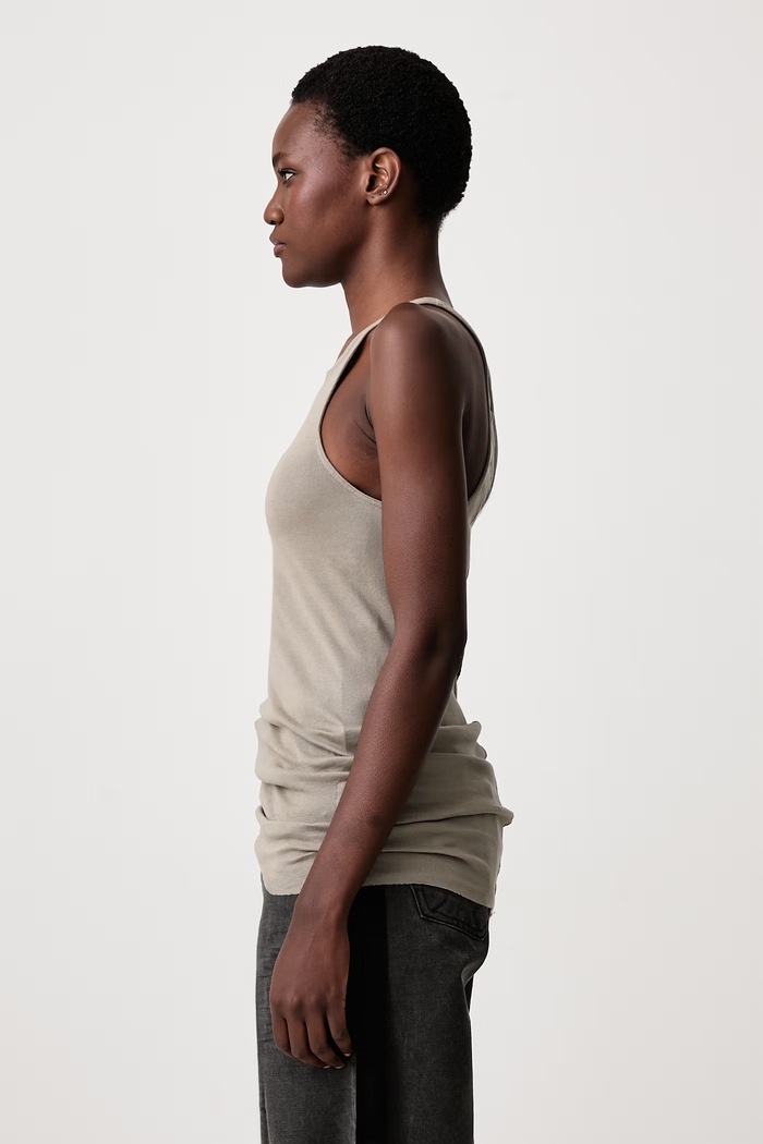 Racer Back Tank топ от памук дамски Rick Owens DRKSHDW DS02F6119.RN сив