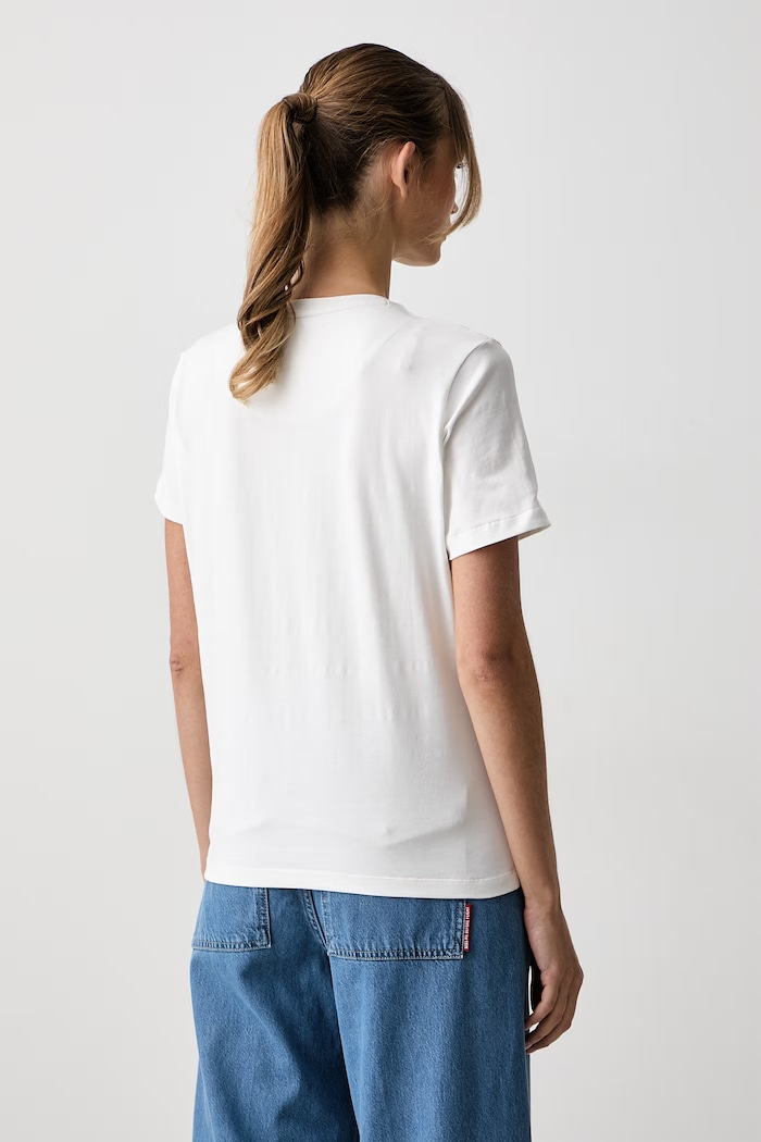 Odzież Aeronautica Militare T-shirt damski bawełniany z elastanem TS2550DJ00747 biały