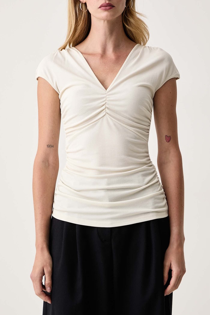 Bluza za žene s viskozom MLLRADURA Marella 2623946031200 bež