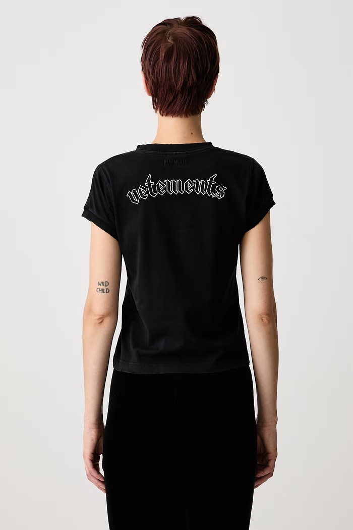 Odzież Vetements Vetements x Motorhead T-shirt bawełniany damski WH27TR239B czarny