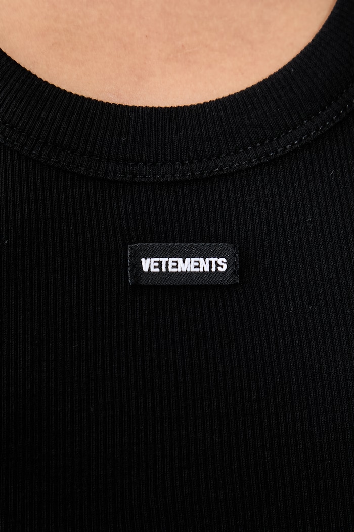 Vetements Halterneck top z bawełną damski WH27TT163B
