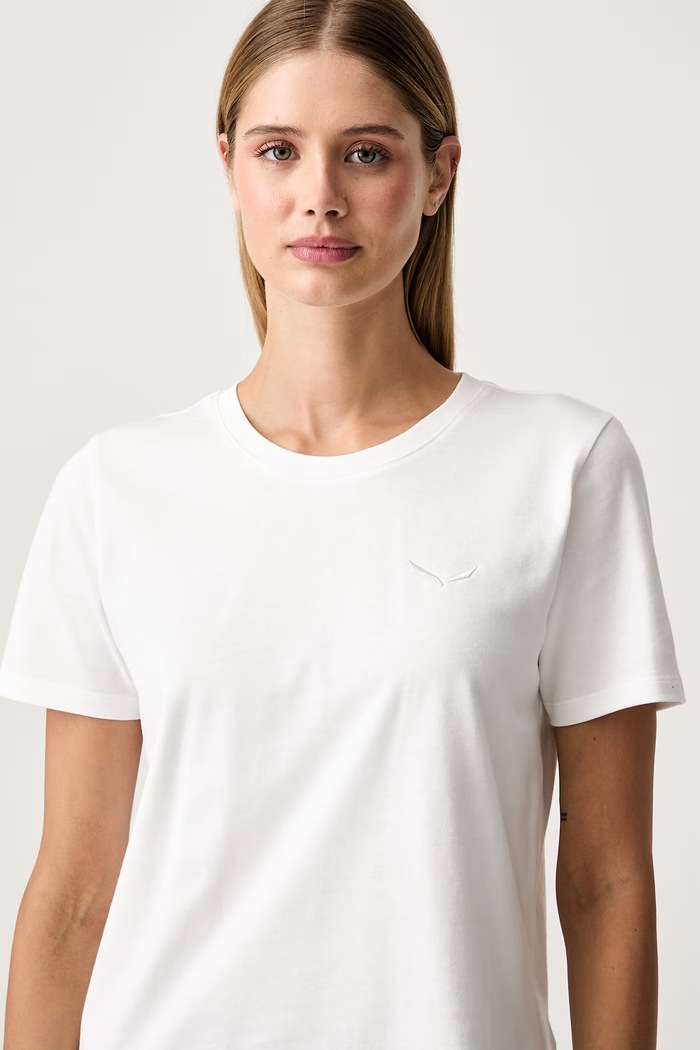 Salewa T-shirt damski z bawełną EAGLE KALEIDO biały 00.0000029391