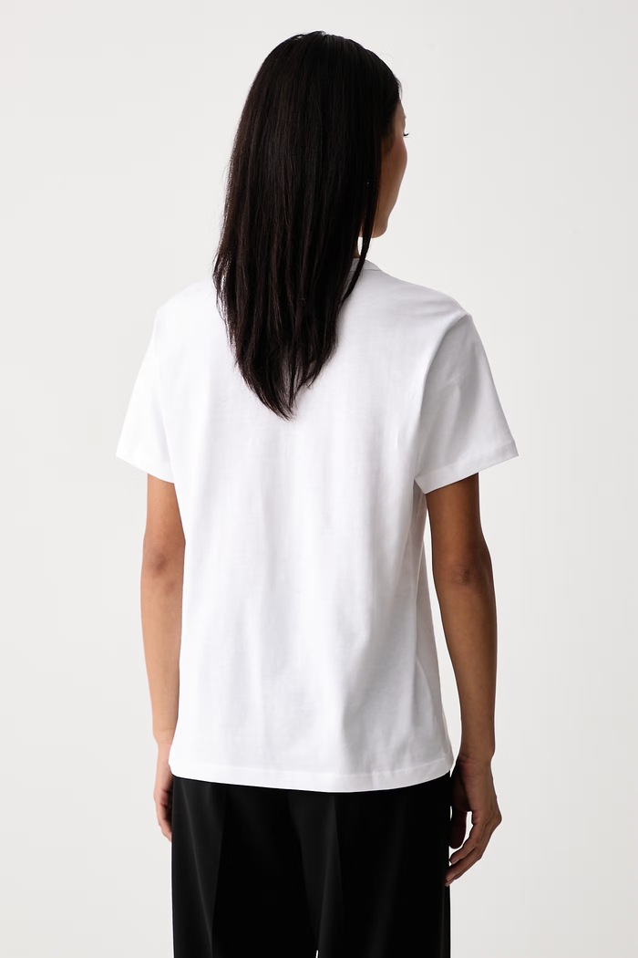 Odzież HUGO T-shirt damski bawełniany Damacia_9 50574590 biały